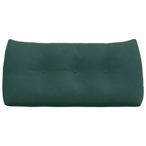 Samt Rückenkissen Dunkelgrün 100cm