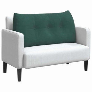 Samt Rückenkissen Dunkelgrün 100cm
