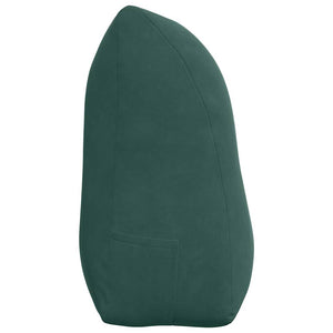 Samt Rückenkissen Dunkelgrün 100cm