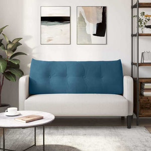 Blaues Samt Rückenkissen 120cm