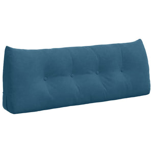 Blaues Samt Rückenkissen 120cm