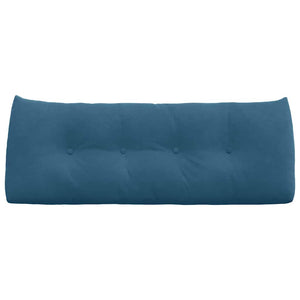 Blaues Samt Rückenkissen 120cm