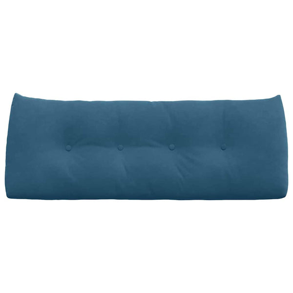 Blaues Samt Rückenkissen 120cm