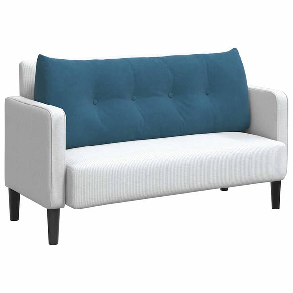 Blaues Samt Rückenkissen 120cm
