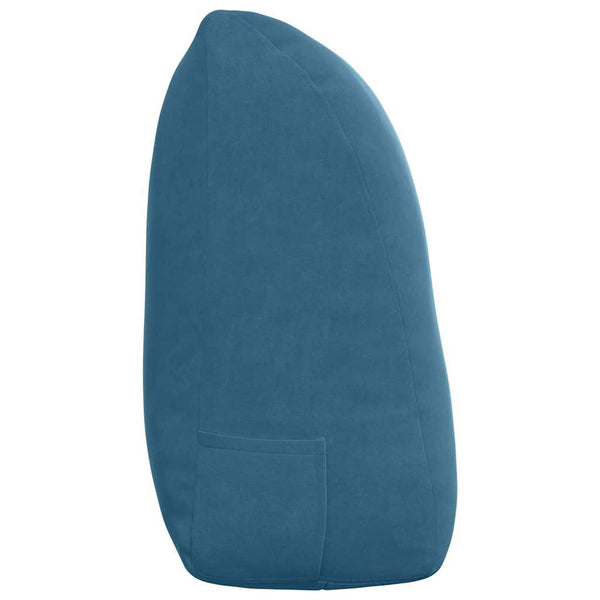 Blaues Samt Rückenkissen 120cm
