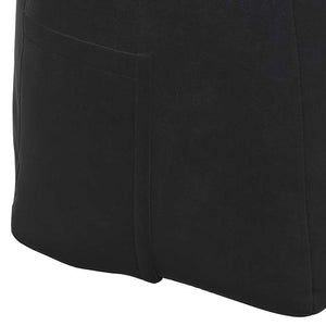 Schwarzes Samt Rückenkissen 160cm