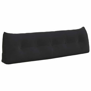 Schwarzes Samt Rückenkissen 160cm