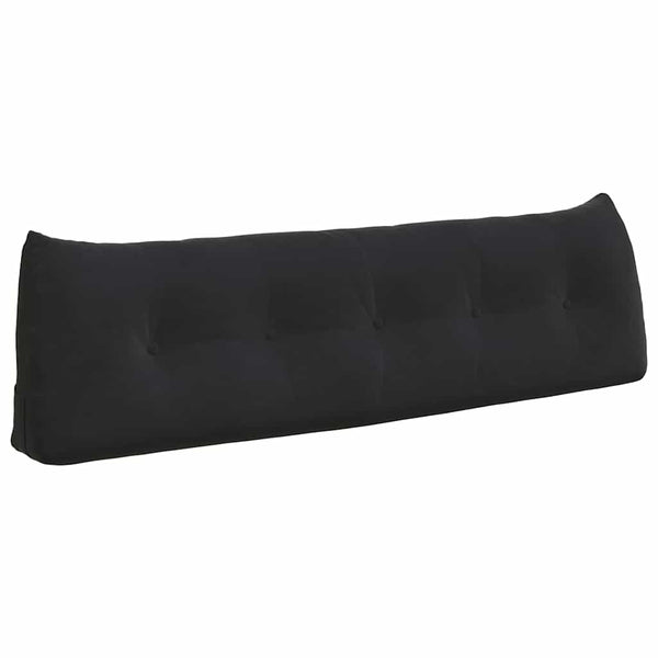 Schwarzes Samt Rückenkissen 160cm