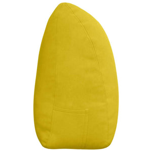 Gelbes Samt Rückenkissen 180 cm