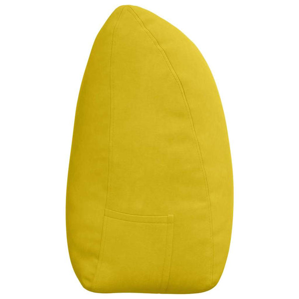 Gelbes Samt Rückenkissen 180 cm