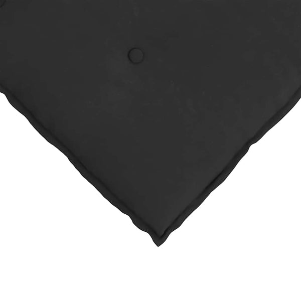 Schwarzes Rückenkissen 50x45 cm