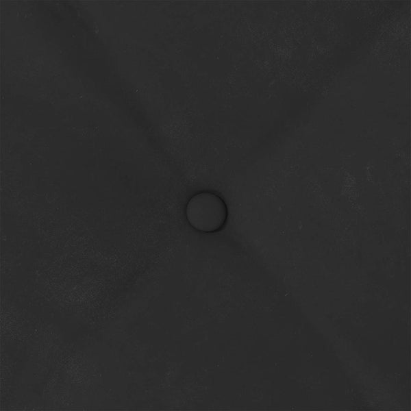 Schwarzes Rückenkissen 50x45 cm