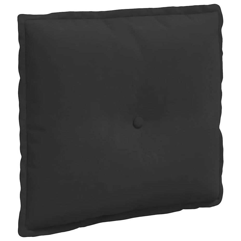 Schwarzes Rückenkissen 50x45 cm