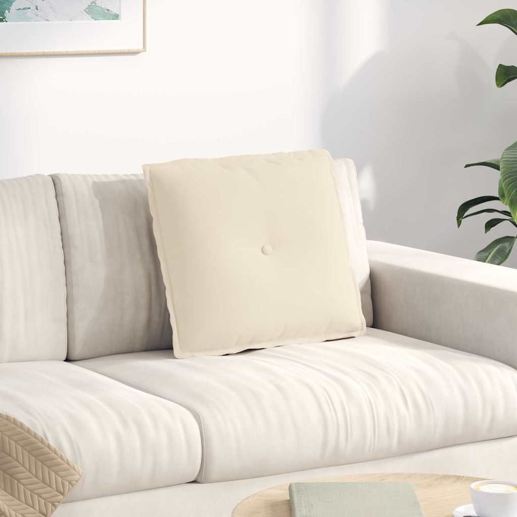 Beige Rückenkissen 50x45 cm Mikrofaser