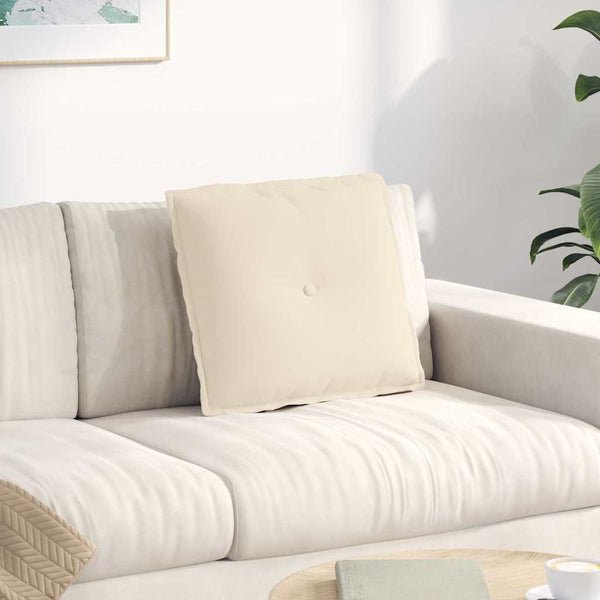 Beige Rückenkissen 50x45 cm Mikrofaser