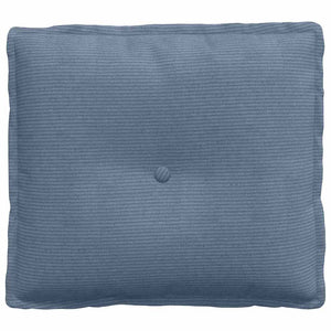 Blaues Rückenkissen Cord 50x45cm