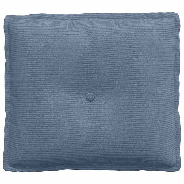 Blaues Rückenkissen Cord 50x45cm