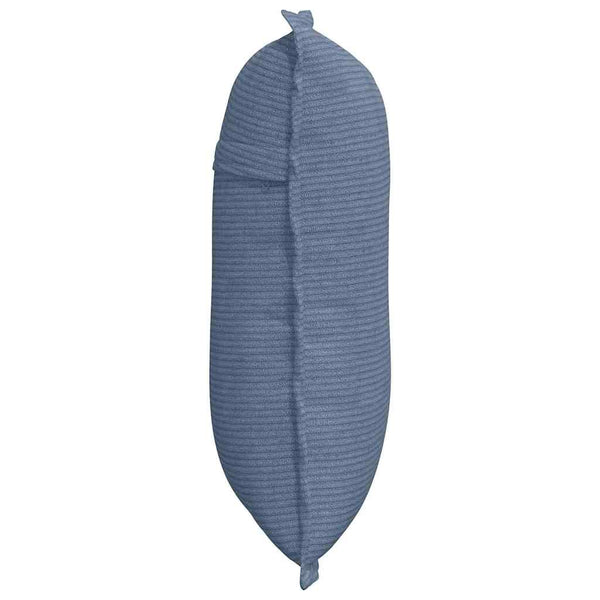 Blaues Rückenkissen Cord 50x45cm