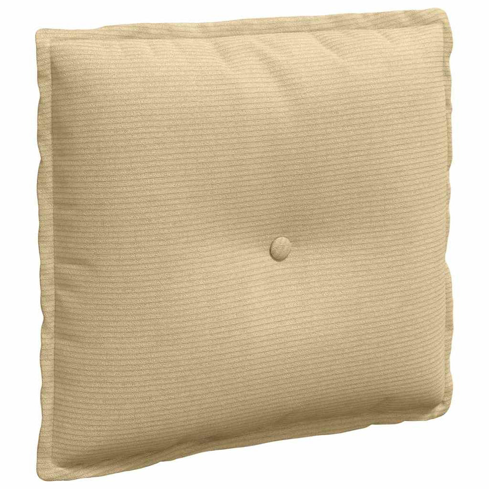 Rückenkissen Cordstoff Grau-Grün 50x45cm