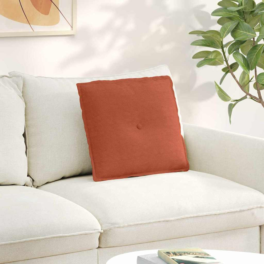 Rückenkissen Rot-Orange Cord 50x45 cm