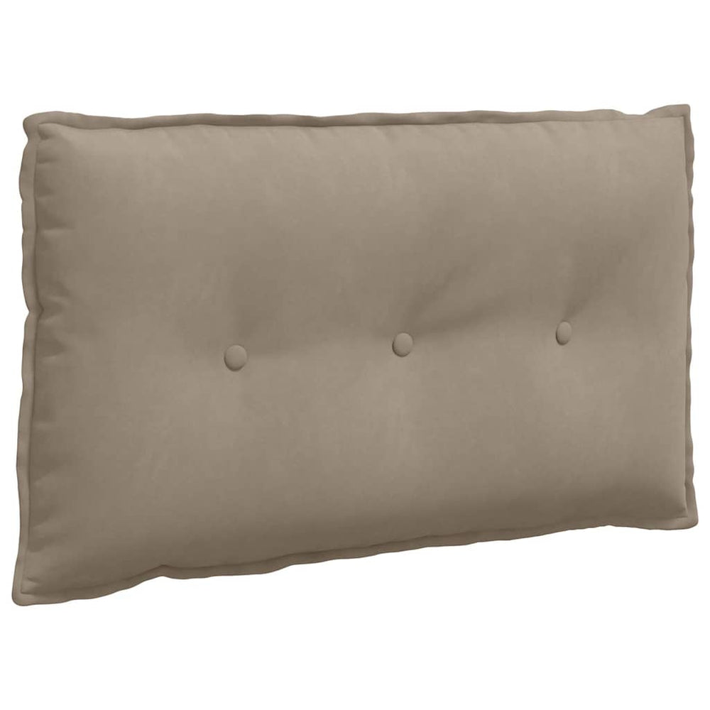 Rückenkissen Taupe Mikrofaser 80x50 cm