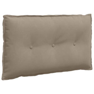 Rückenkissen Taupe Mikrofaser 80x50 cm