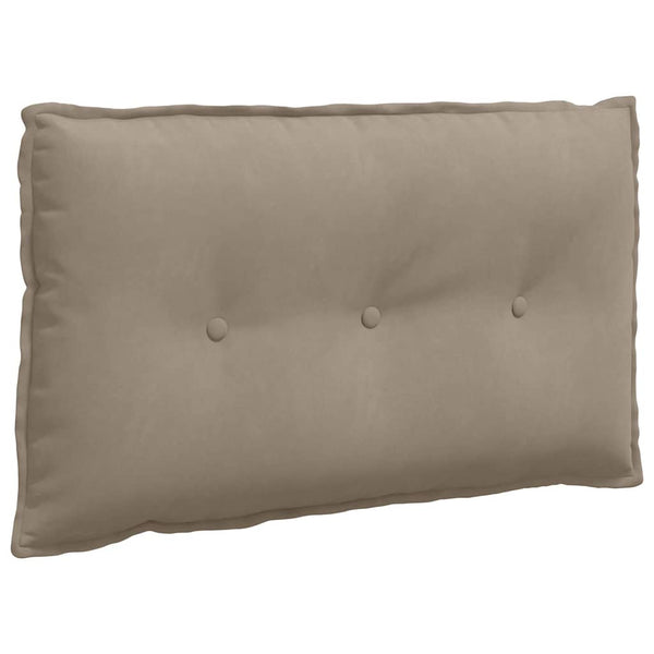 Rückenkissen Taupe Mikrofaser 80x50 cm