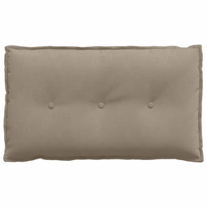 Rückenkissen Taupe Mikrofaser 80x50 cm