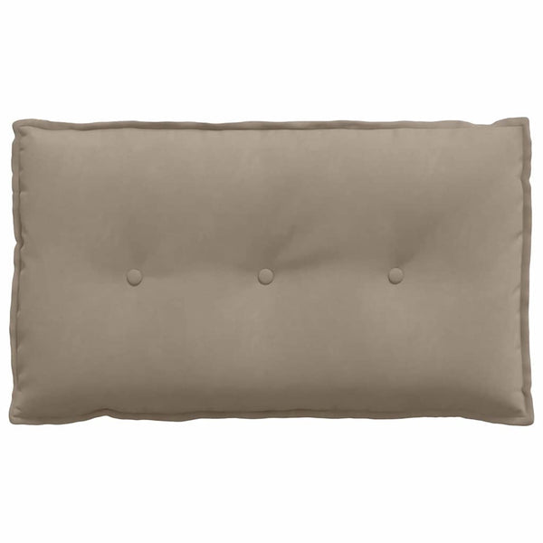 Rückenkissen Taupe Mikrofaser 80x50 cm