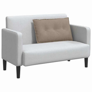Rückenkissen Taupe Mikrofaser 80x50 cm