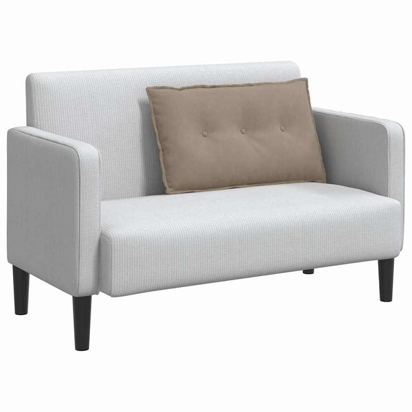 Rückenkissen Taupe Mikrofaser 80x50 cm