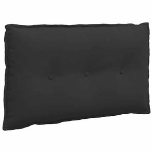 Schwarzes Rückenkissen 80 x 50 cm