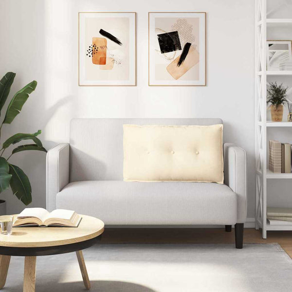 Rückenkissen Creme Cord 80x50 cm