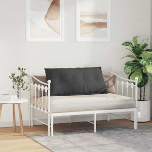 Rückenkissen Dunkelgrau Cord 100x50 cm
