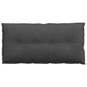 Rückenkissen Dunkelgrau Cord 100x50 cm