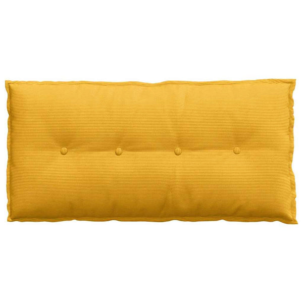 Rückenkissen Cordstoff Hellgelb 100x50 cm