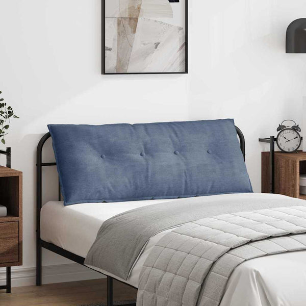 Rückenkissen Blau Cord 120x50 cm