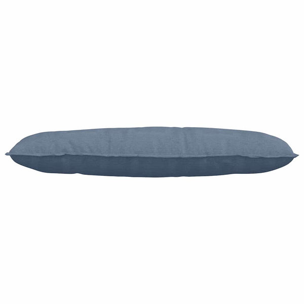 Rückenkissen Blau Cord 120x50 cm