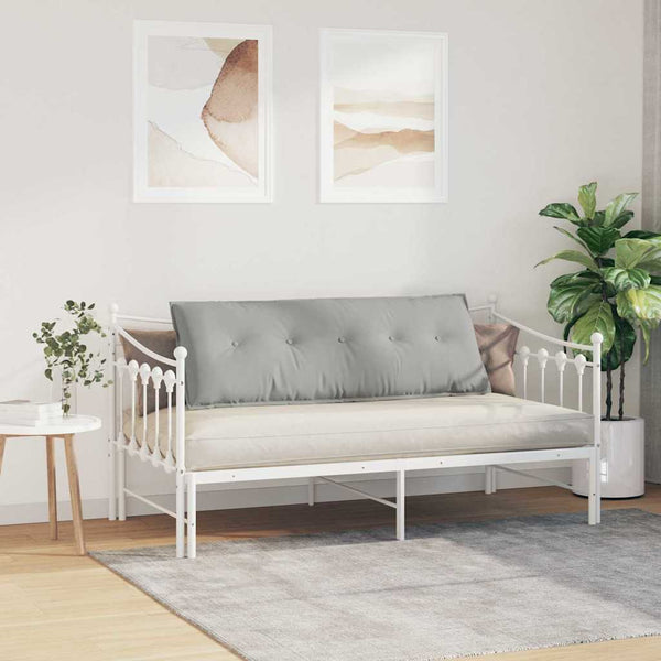 Rückenkissen Hellgrau 140x50cm Mikrofaser