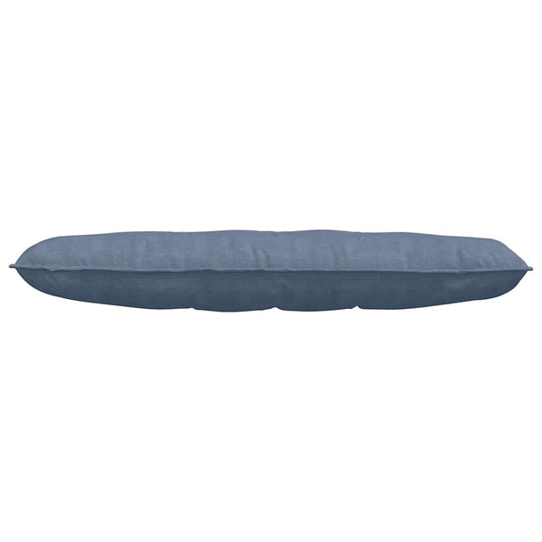 Rückenkissen Blau Cord 140 x 50 cm