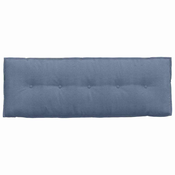 Rückenkissen Blau Cord 140 x 50 cm