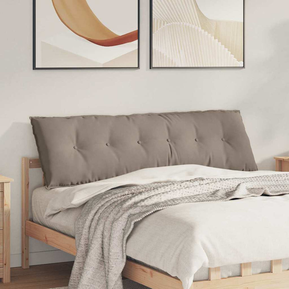 Rückenkissen Taupe Mikrofaser 160x50 cm