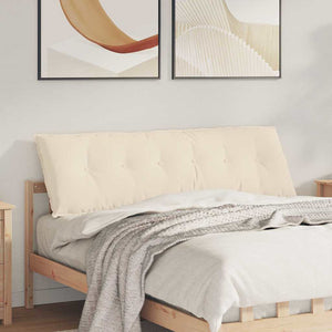 vidaXL Coussin de dossier Beige 160 x 50 cm Tissu microfibre
