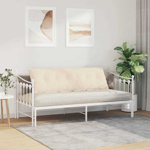 vidaXL Coussin de dossier Beige 160 x 50 cm Tissu microfibre