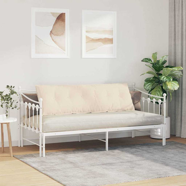 vidaXL Coussin de dossier Beige 160 x 50 cm Tissu microfibre