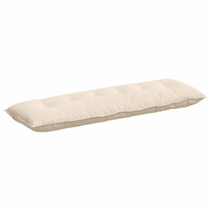 vidaXL Coussin de dossier Beige 160 x 50 cm Tissu microfibre