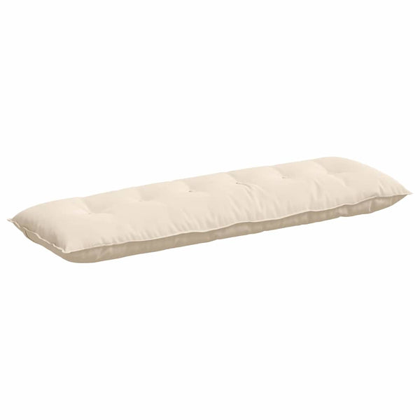 vidaXL Coussin de dossier Beige 160 x 50 cm Tissu microfibre