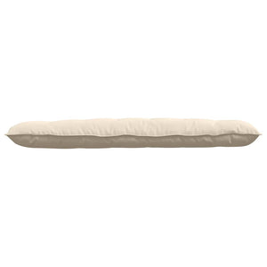 vidaXL Coussin de dossier Beige 160 x 50 cm Tissu microfibre