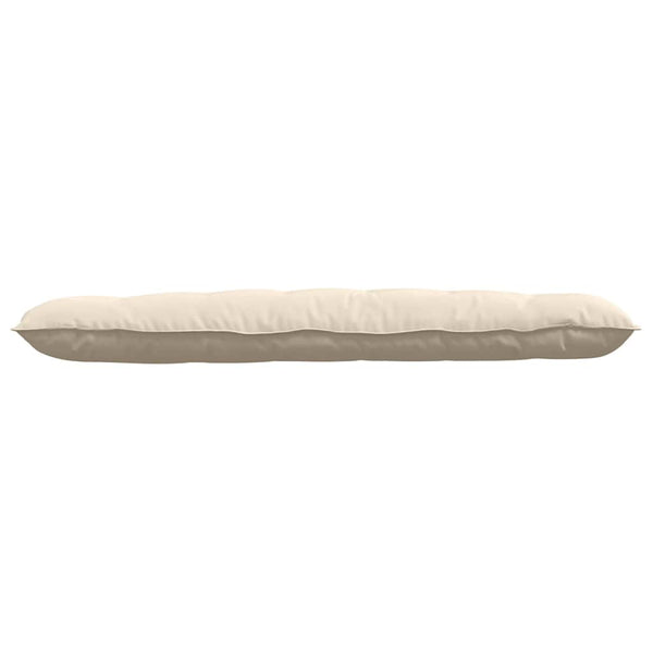 vidaXL Coussin de dossier Beige 160 x 50 cm Tissu microfibre