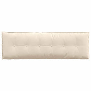 vidaXL Coussin de dossier Beige 160 x 50 cm Tissu microfibre